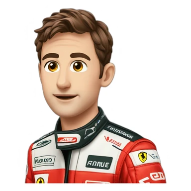 charle Leclerc piloteF1 ferrari sticker