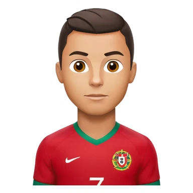 Cristiano Ronaldo soccer player with Portugal jersey sticker