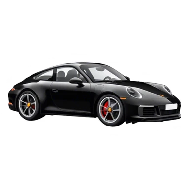 Porsche 911 - Porsche (Model Year: 2021) (Iconic colour: Black) sticker