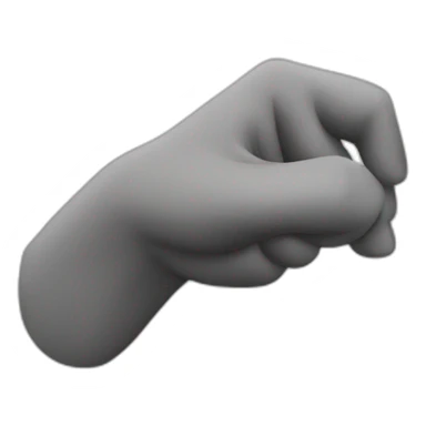 Bend your index finger 30 degrees. sticker