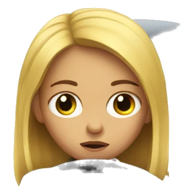 Sad girl driving car sticker