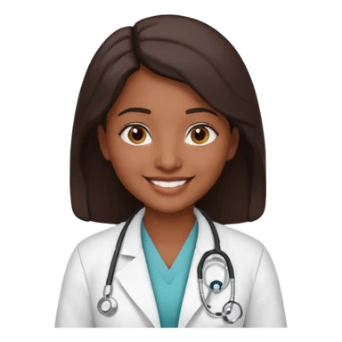 indian woman doctor sticker