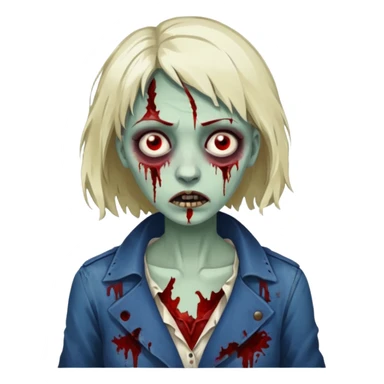 parisian zombie french woman  sticker