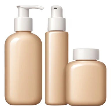 skincare bottles(aesthetic beige) sticker