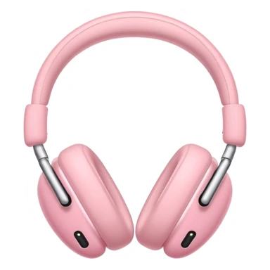 pink AirPods Max headphones with heart accents sticker