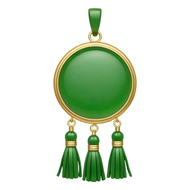 jade ade tassel pendant sticker