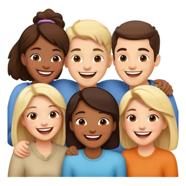 happy moments with friends sticker