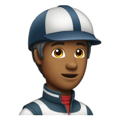 horse jockey sticker