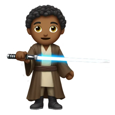 A Jedi with a lightsaber and a sing with the name TATSCHL on it  sticker