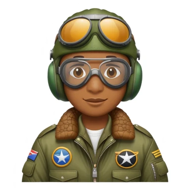 crocodile bomber pilot with goggles and a bomber jacket sticker