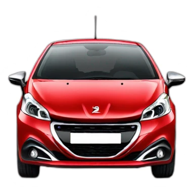 Peugeot 208 rouge sticker