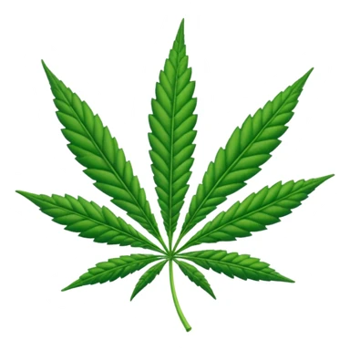 cannabis leaf sticker