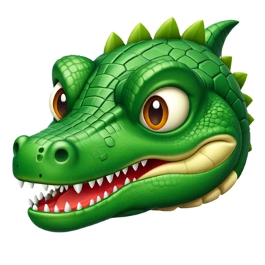 Haz un avión con cabeza de cocodrilo sticker
