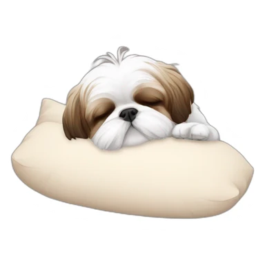 Shih tzu sleeping ZZZ sticker