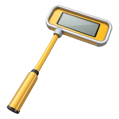 Hand-held metal detector sticker