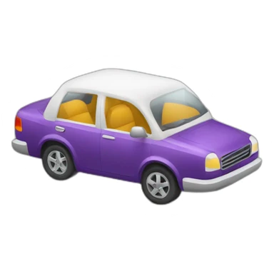 voiture qui roule sur un avion sticker