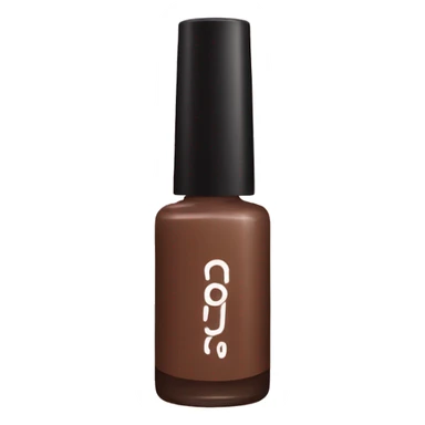 brown bottle of nail polish sticker