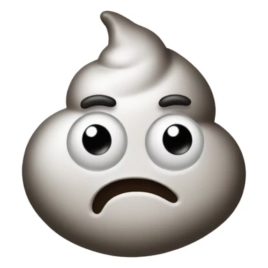 Poop face with sprinkled salt and pepper  sticker