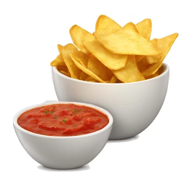 Chips with a bowl of salsa sticker