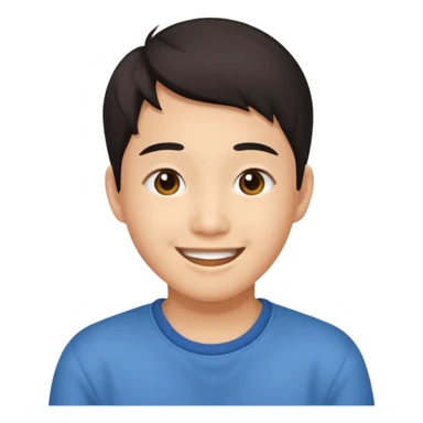 Asian individual age 18-22yr. Juvenile Adult - carefree. fun loving

 sticker