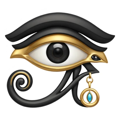 eye of horus blac sticker
