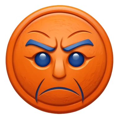 Frown icon new york knicks sticker