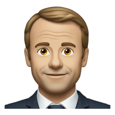 Macron écrasé sticker