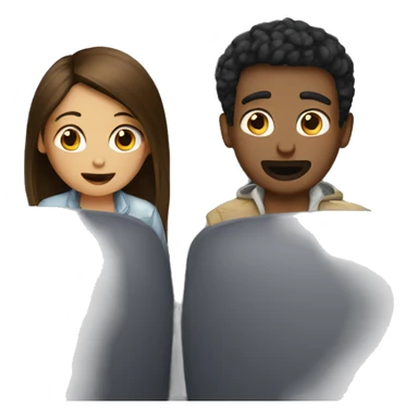 Watching a movie with your best friend sticker