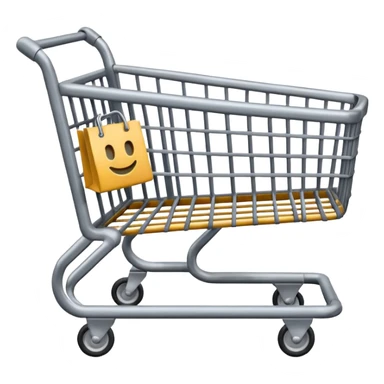 a grey shopping cart must be all grey no other colour  sticker