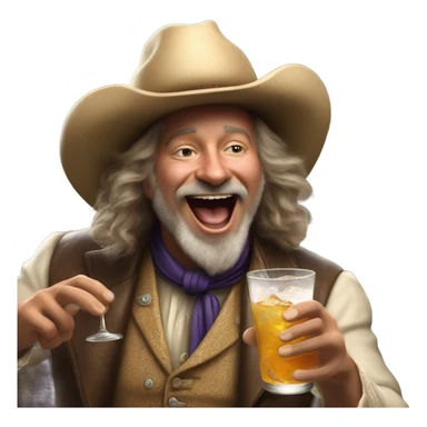 Buffalo Bill partying sticker