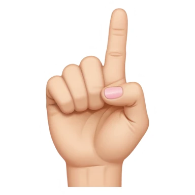 Closed fist with pinky finger sticking up sticker