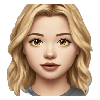 chloë grace moretz wearing tee sticker