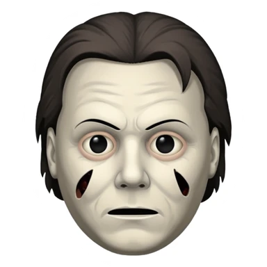 michael myers black eyes sticker