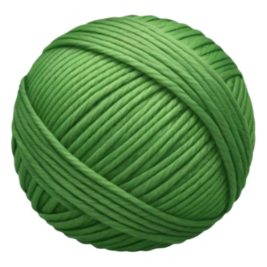 Rolled Yarn Ball green sticker