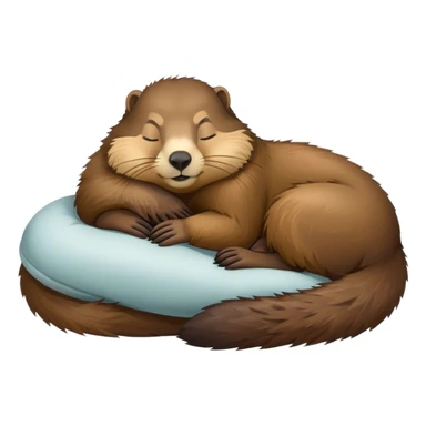 Marmot sleeping sticker