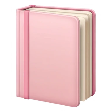 Pastel pink book sticker