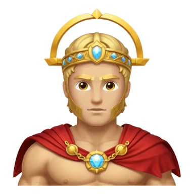 The image of Sol Invictus, God from Roman Aurelian cult sticker