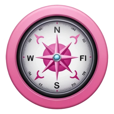 mix light pink dark pink and white girly internet wifi compass sticker