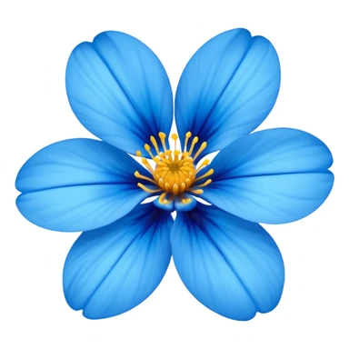 Flor azul sticker