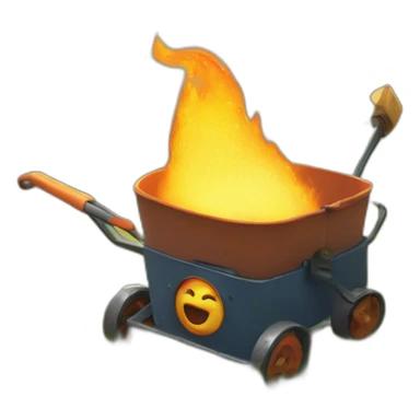 Calcifer howls mowing castle sticker