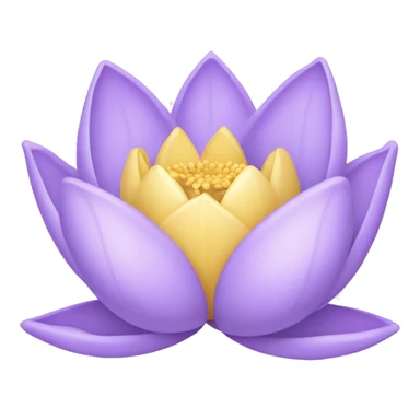 light purple lotus flower  sticker