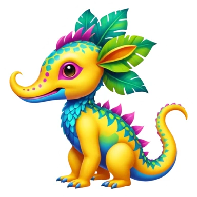 Colorful Exotic Pokémon-Animal-Digimon-Monster-Beast-Fakémon-hybrid-creature (full body) sticker
