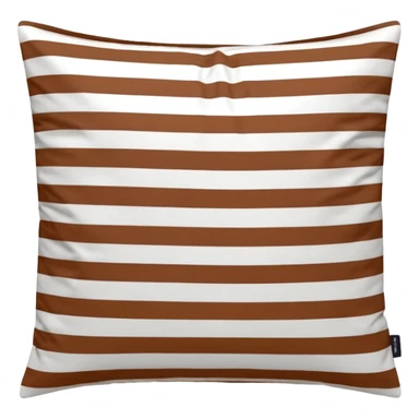 pillow case bedding from the danish brand TEKLA with small white and brown stripes sticker