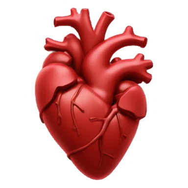 black anatomical heart with red wildflowers sticker