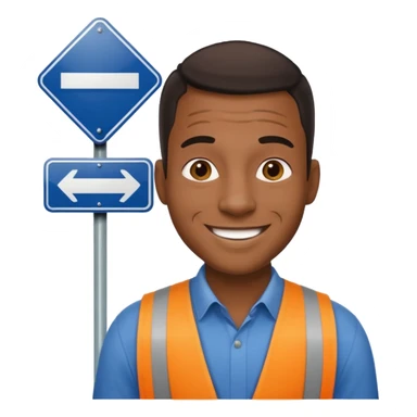 Street Sign Maker black man sticker
