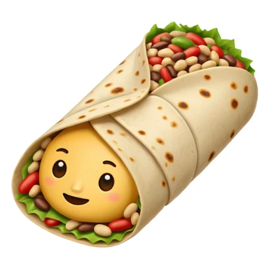 Bean burrito sticker
