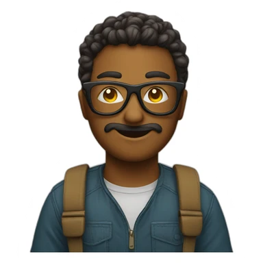 geek-with-sun-glasses sticker