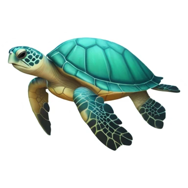 Pastel sea turtle sticker