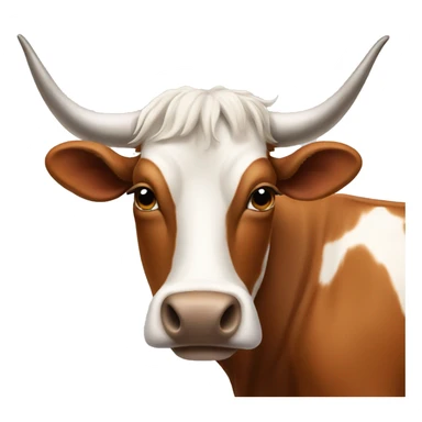 texas longhorn cow sticker