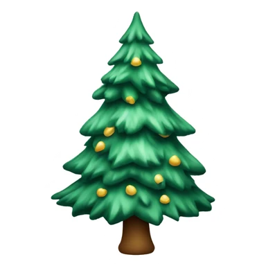 Cut winter Xmas tree sticker